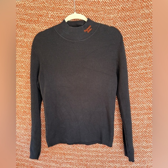 Crable Sportswear Sweaters - Oklahoma State Black Turtleneck Sweater